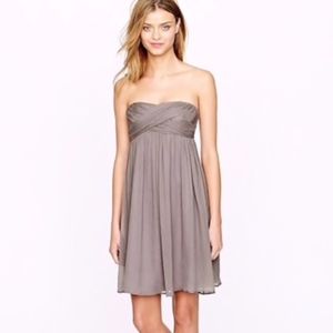 J. Crew Taryn Plum Silk Purple Dress